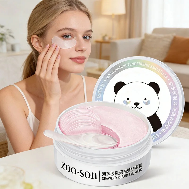 Sheet Mask Collagen - 60Pcs Gold Crystal Collagen Eye Mask