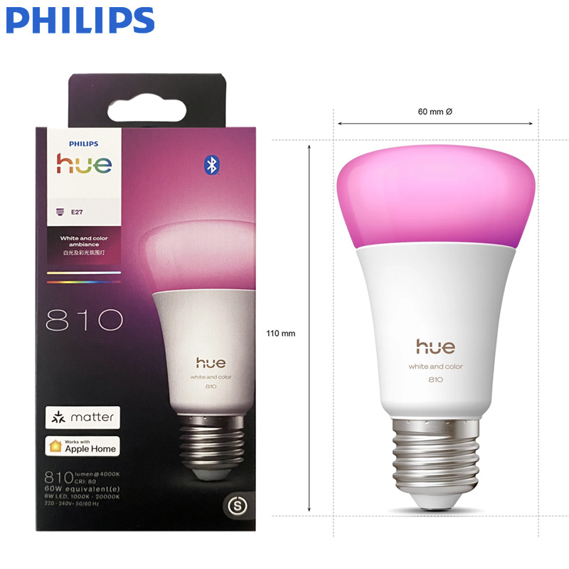 Philips Hue E27 A60 White and  - đánh giá và giá Philips Bulb Hue