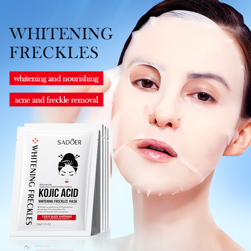 10pcs SADOER Kojic Acid Facial - đánh giá và giá Sheet Mask Collagen